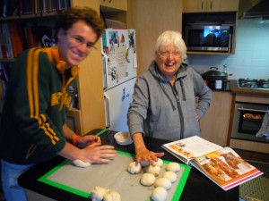 Pierrick and Gabrielle - we made German pretzels with the Thermo-mix and they were incredible!