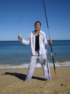 My first ocean beach fishing, and my first Indian Ocean experience!