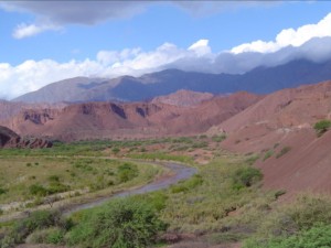 A view from the top - the valley leaving the quebrada