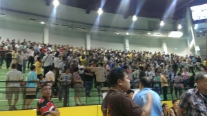 As you can see Lumpinee isn't huge, but this was the only side of the arena that filled completely on our weeknight visit.