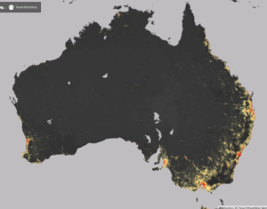 australia working holiday visa information about australian population density