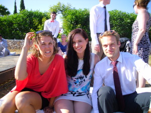 Jema Patterson - Gemma Patterson Jemma Patterson Half the Clothes author with friends at a wedding in Portugal