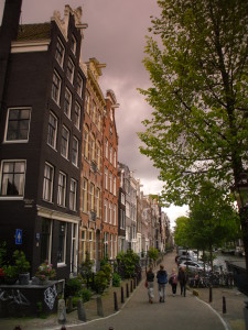amsterdam houses along canal