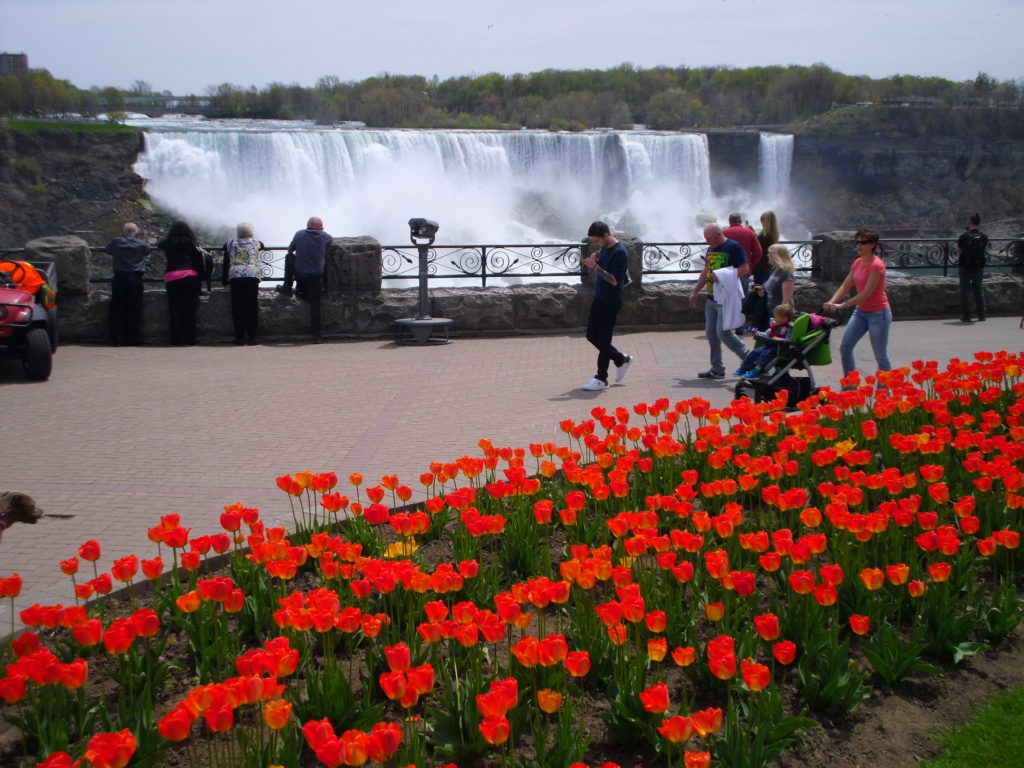 view of american and bridal falls at niagara falls to which top travel blog half the clothes' author Jema Patterson wishes she'd have brought a picnic