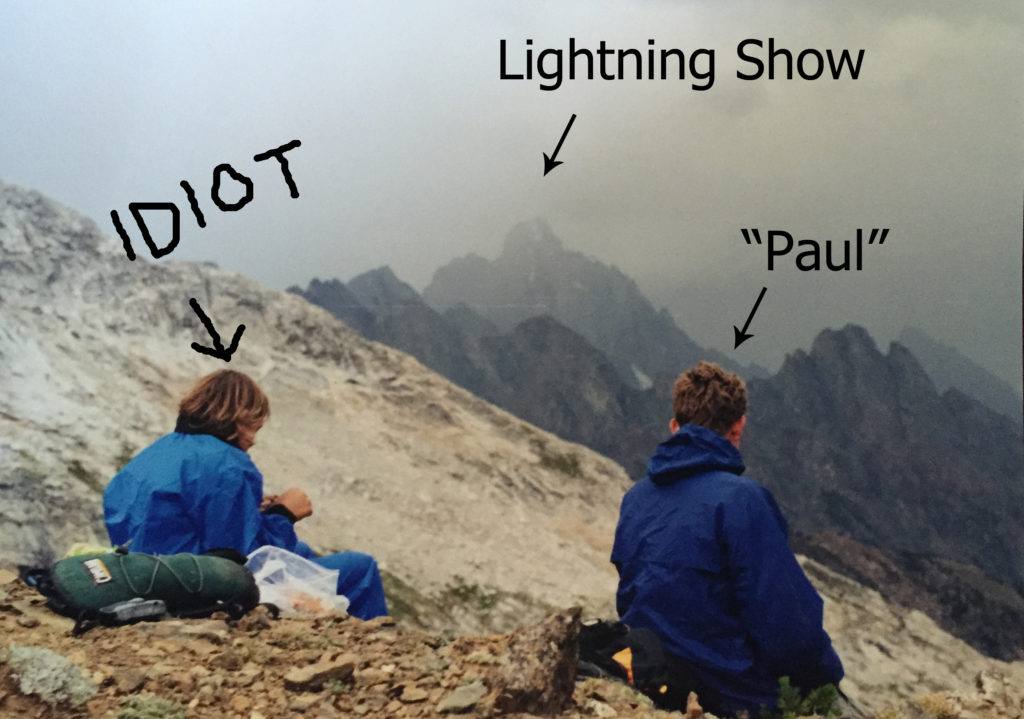 Top slow travel blog half the clothes author sat right there watching lightning strike a nearby peak