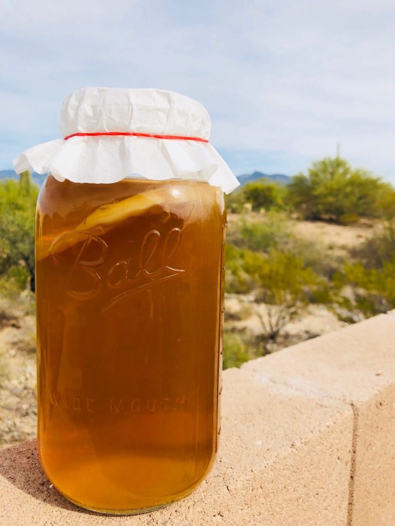 How to make a scoby for a 1 gallon ginger kombucha recipe